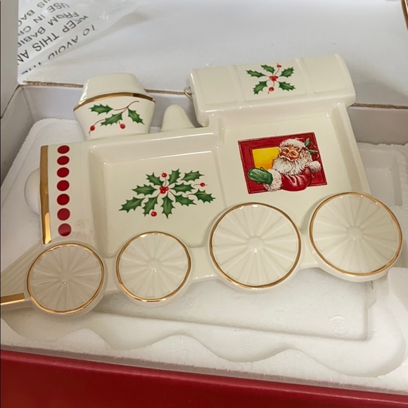 NEW Lenox Vintage Holiday Train Spoon Rest boxed - Picture 1 of 6
